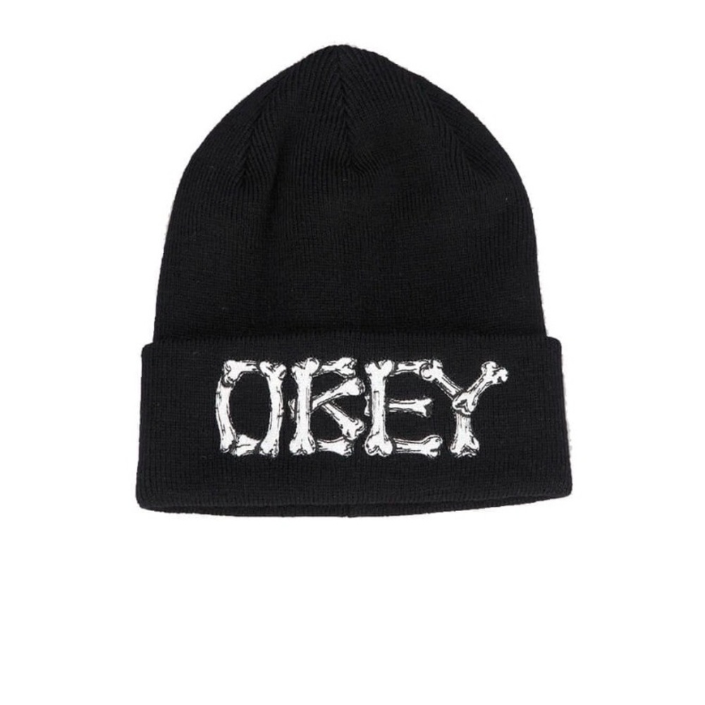 Obey Brigade Black Beanie